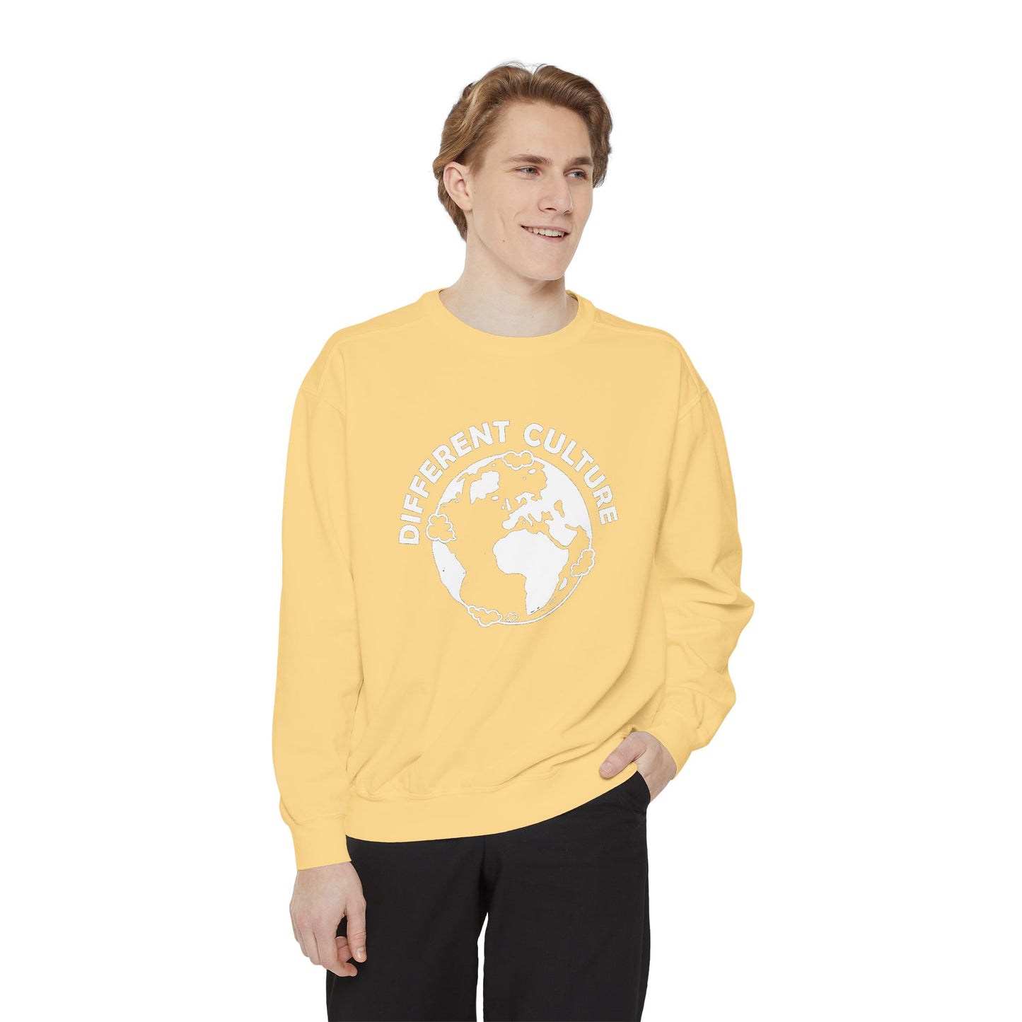 Different Culture - Sweatshirt - World Logo Garment-Dyed
