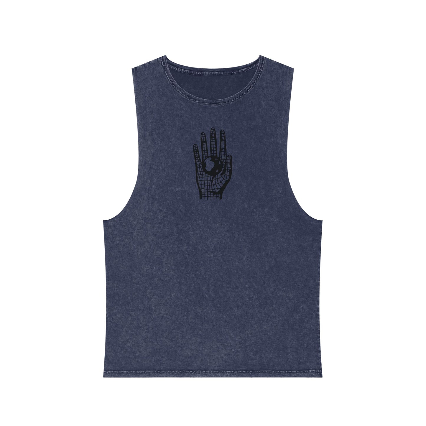 Different Culture - Tank Top - Stonewash Hand World Logo