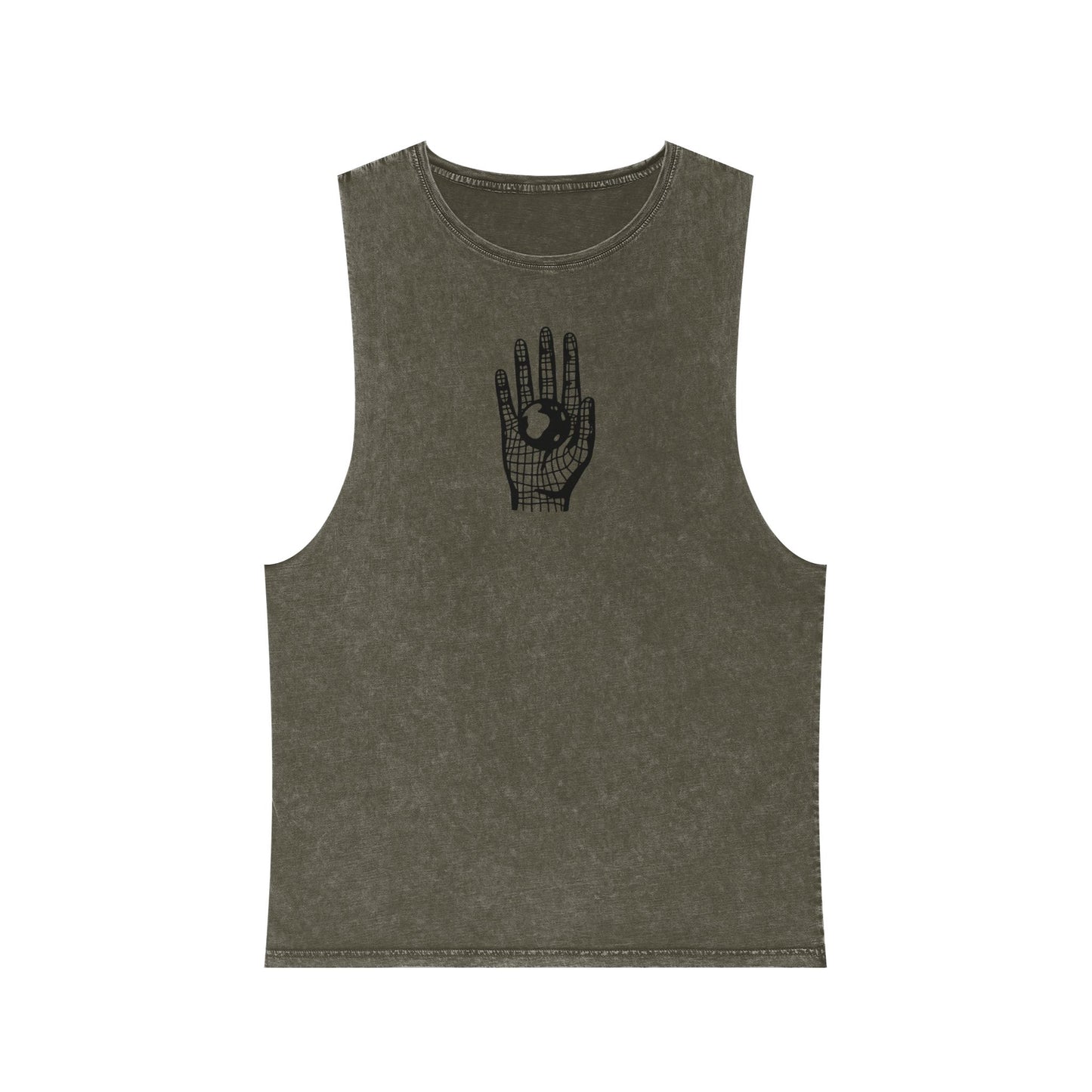Different Culture - Tank Top - Stonewash Hand World Logo