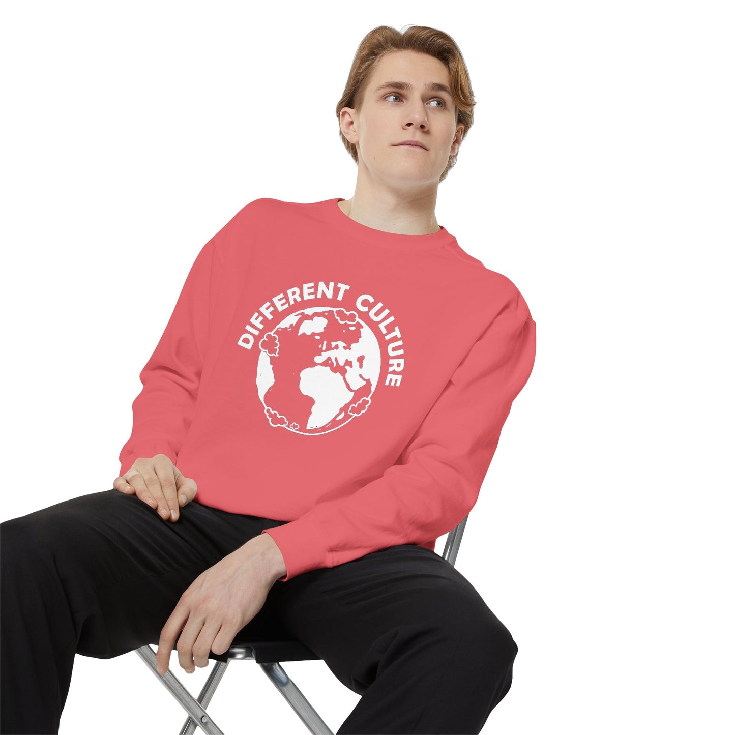 Different Culture - Sweatshirt - World Logo Garment-Dyed