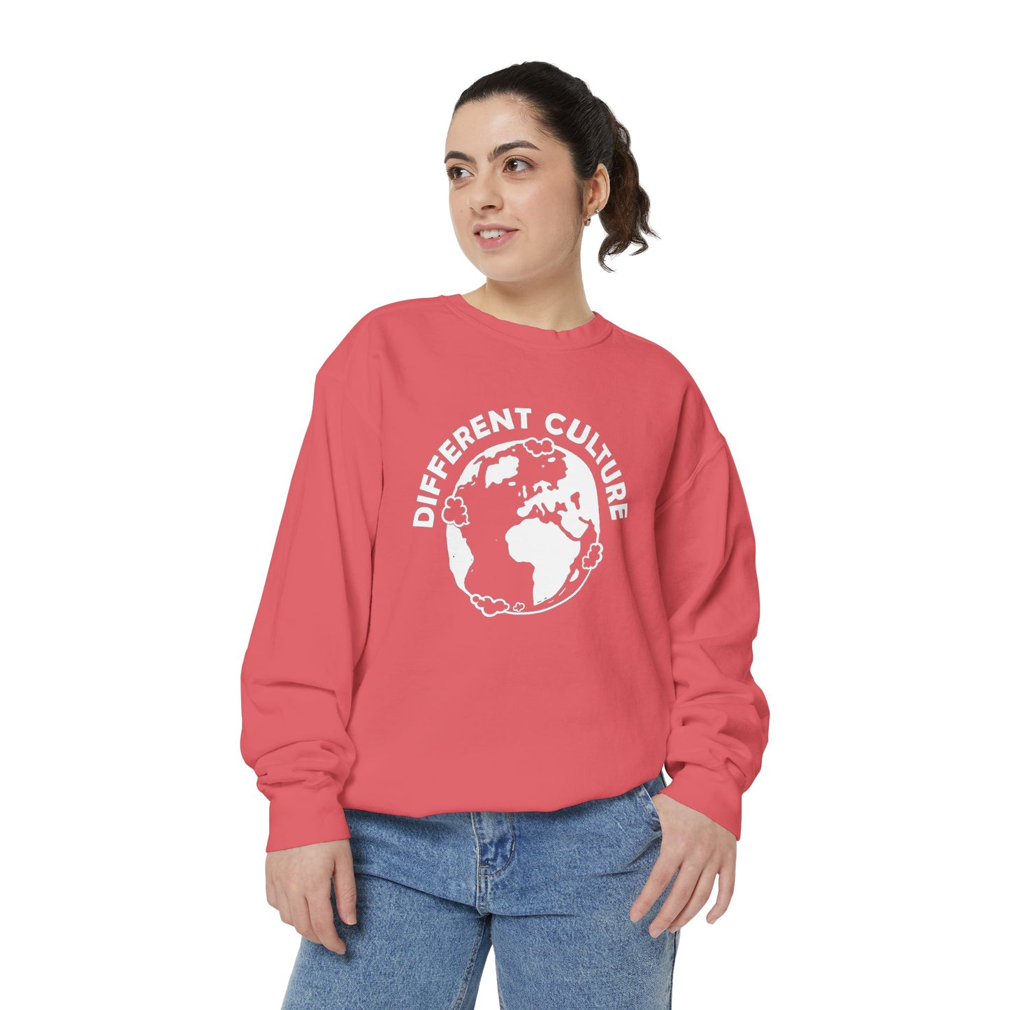 Different Culture - Sweatshirt - World Logo Garment-Dyed
