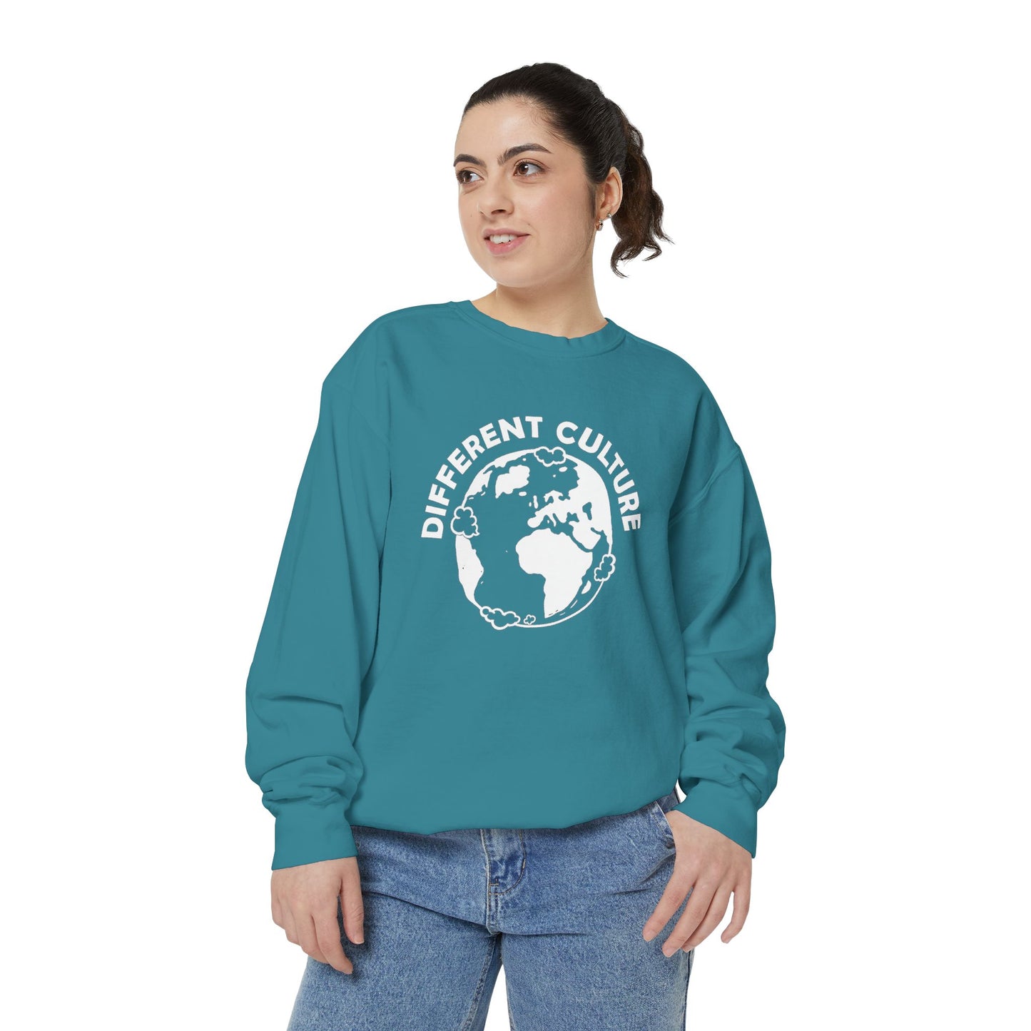 Different Culture - Sweatshirt - World Logo Garment-Dyed