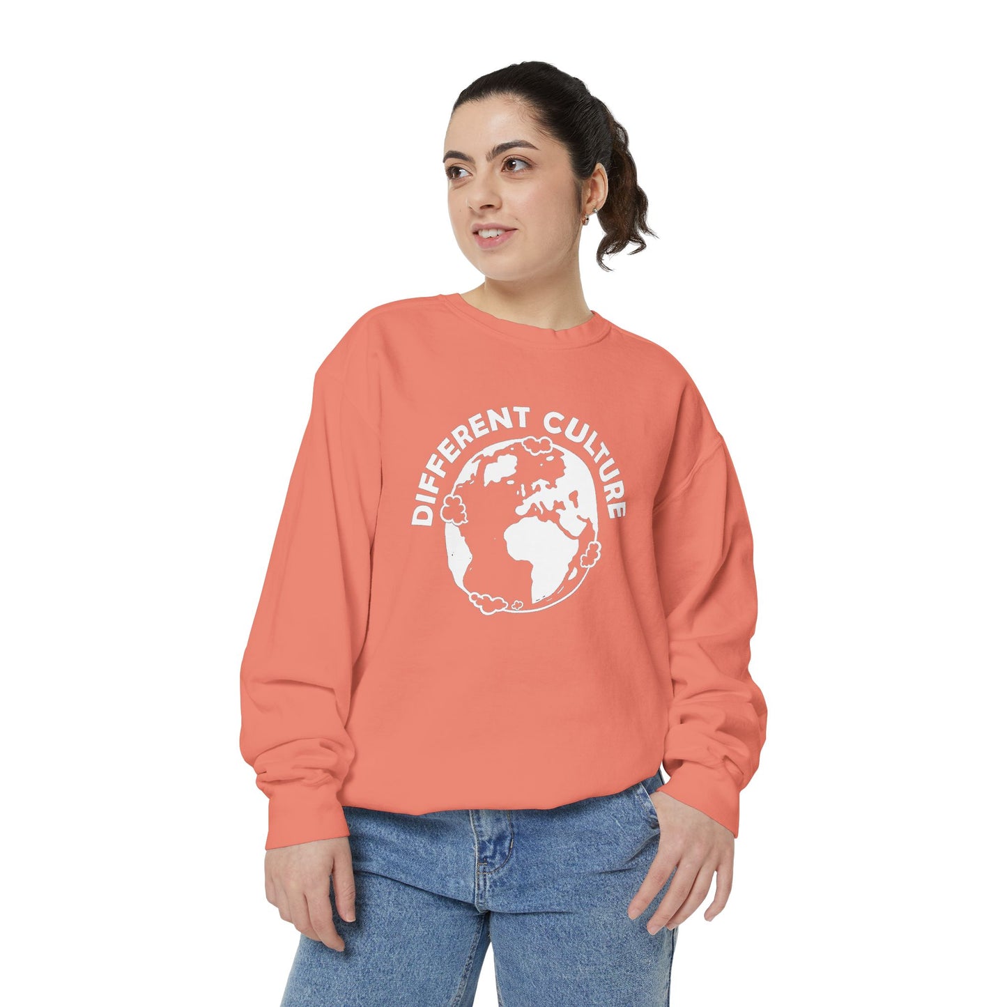 Different Culture - Sweatshirt - World Logo Garment-Dyed