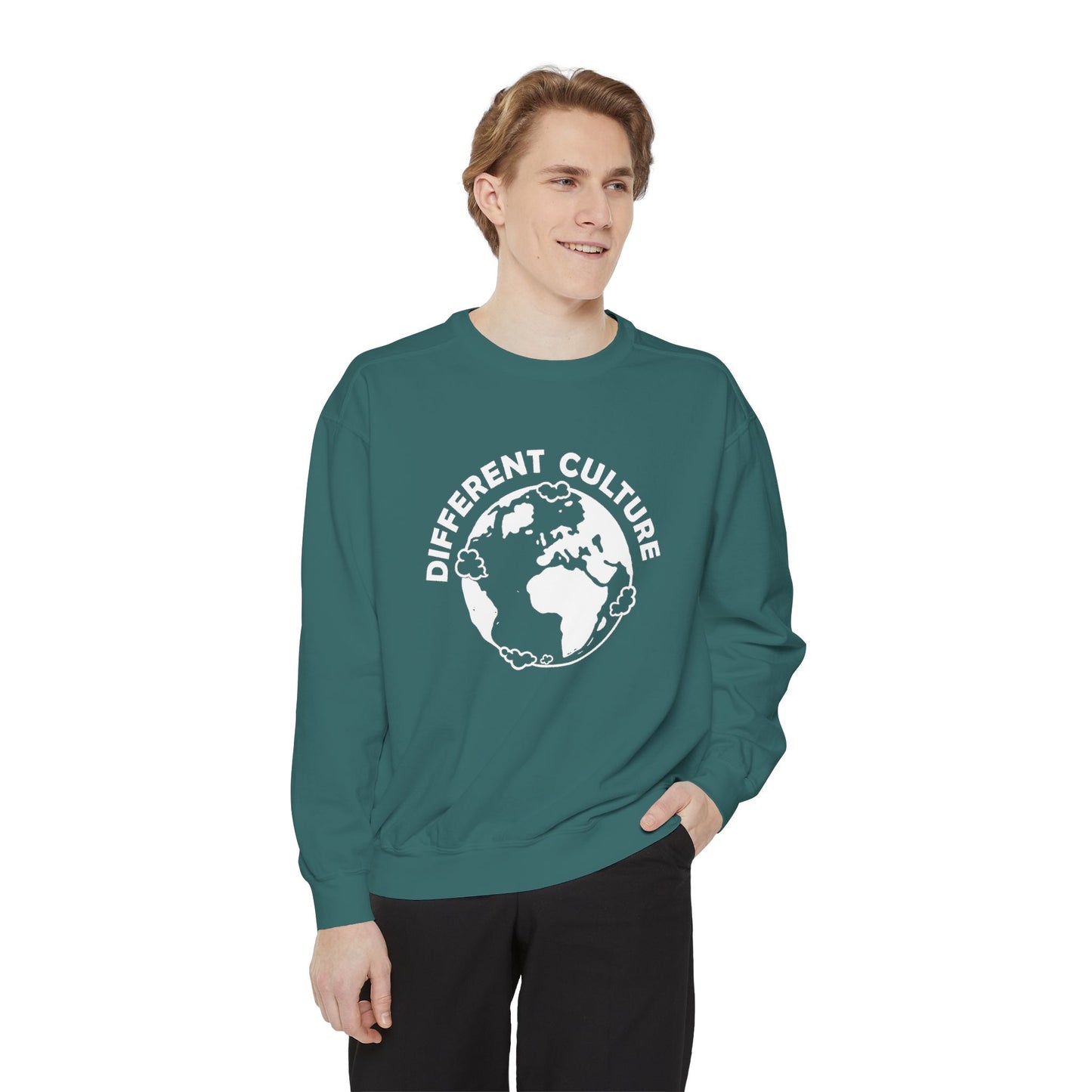 Different Culture - Sweatshirt - World Logo Garment-Dyed