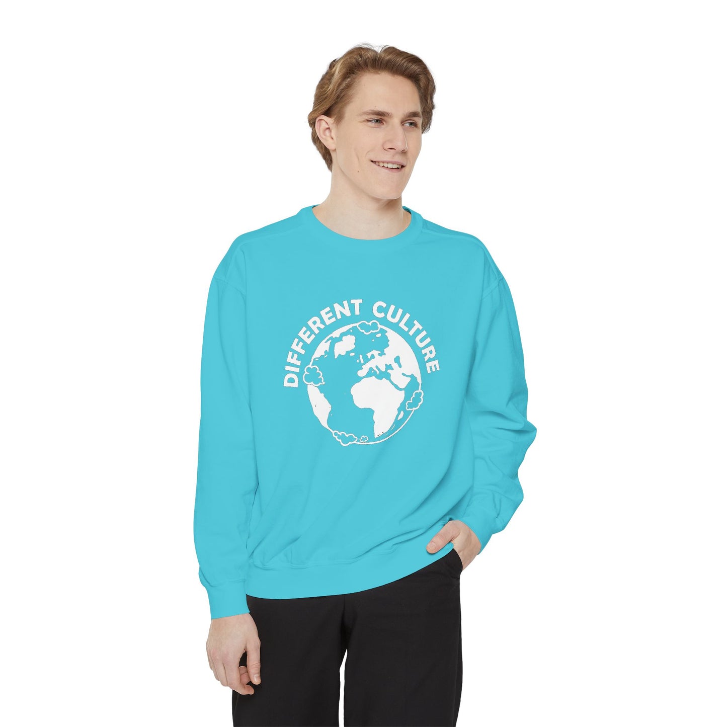 Different Culture - Sweatshirt - World Logo Garment-Dyed