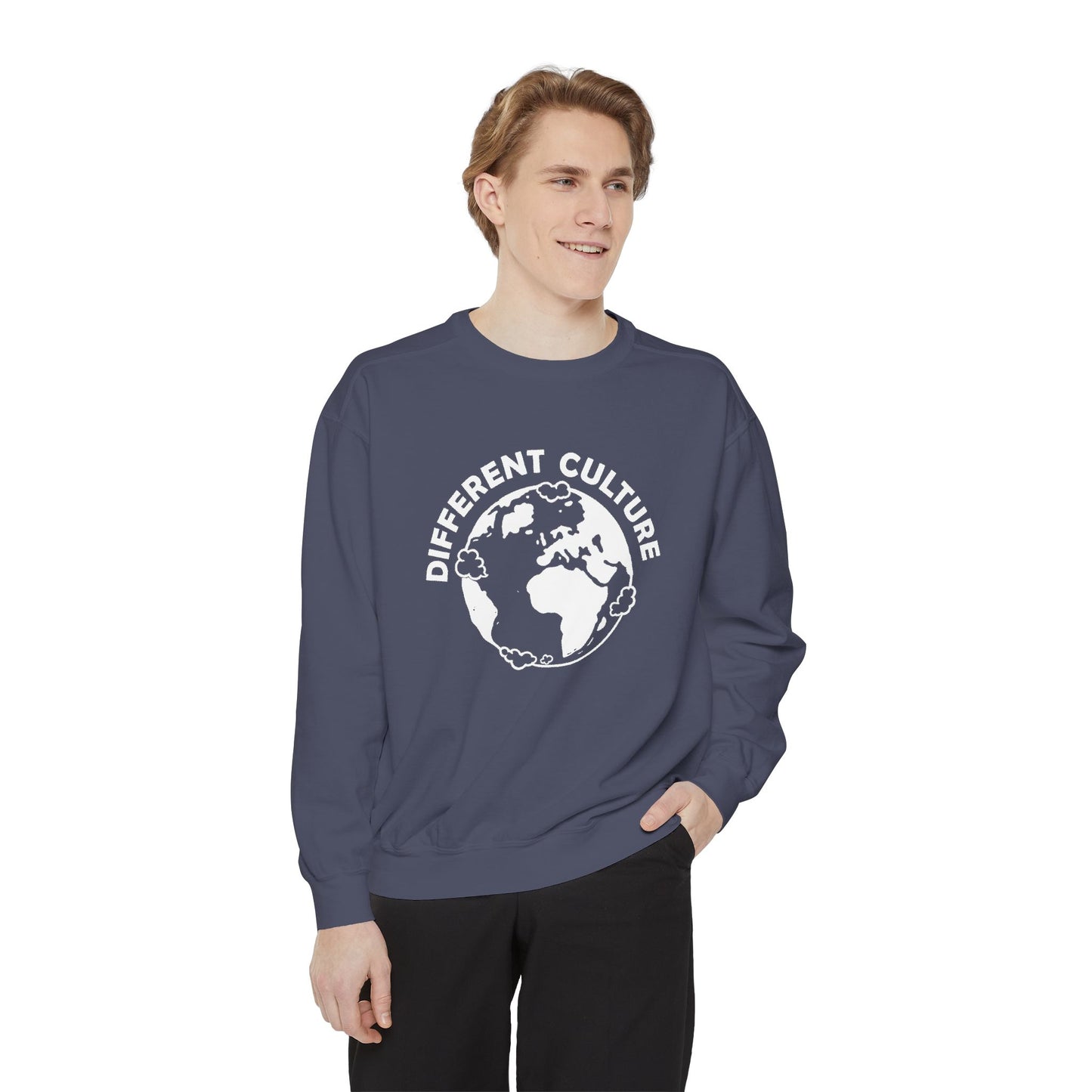Different Culture - Sweatshirt - World Logo Garment-Dyed