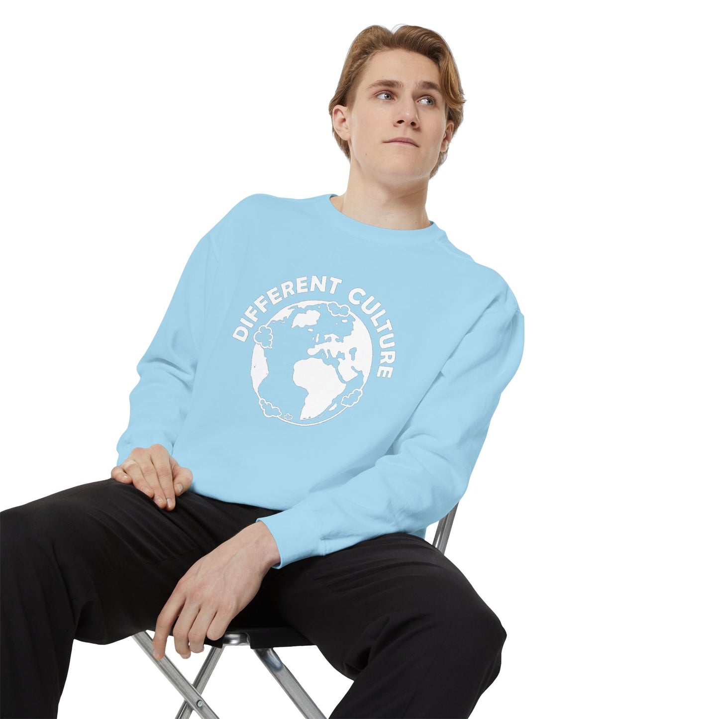 Different Culture - Sweatshirt - World Logo Garment-Dyed