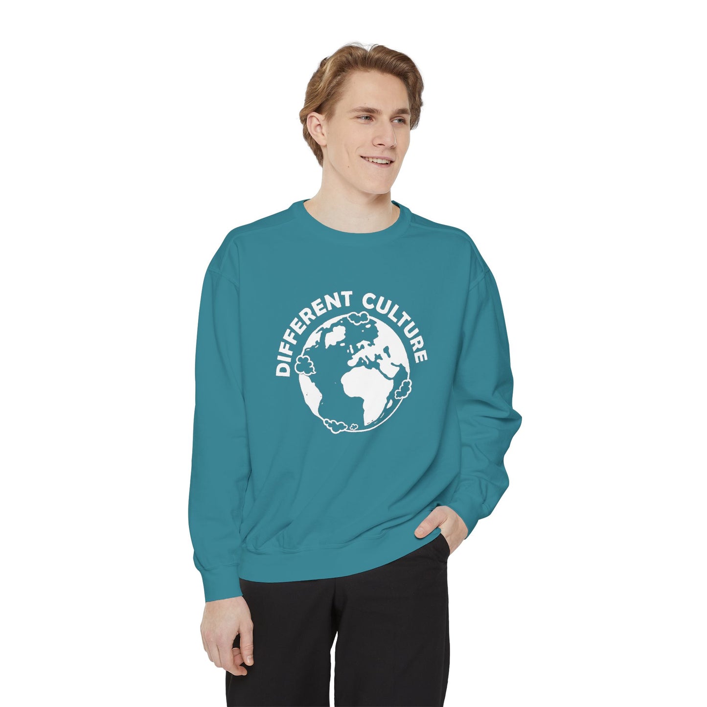 Different Culture - Sweatshirt - World Logo Garment-Dyed