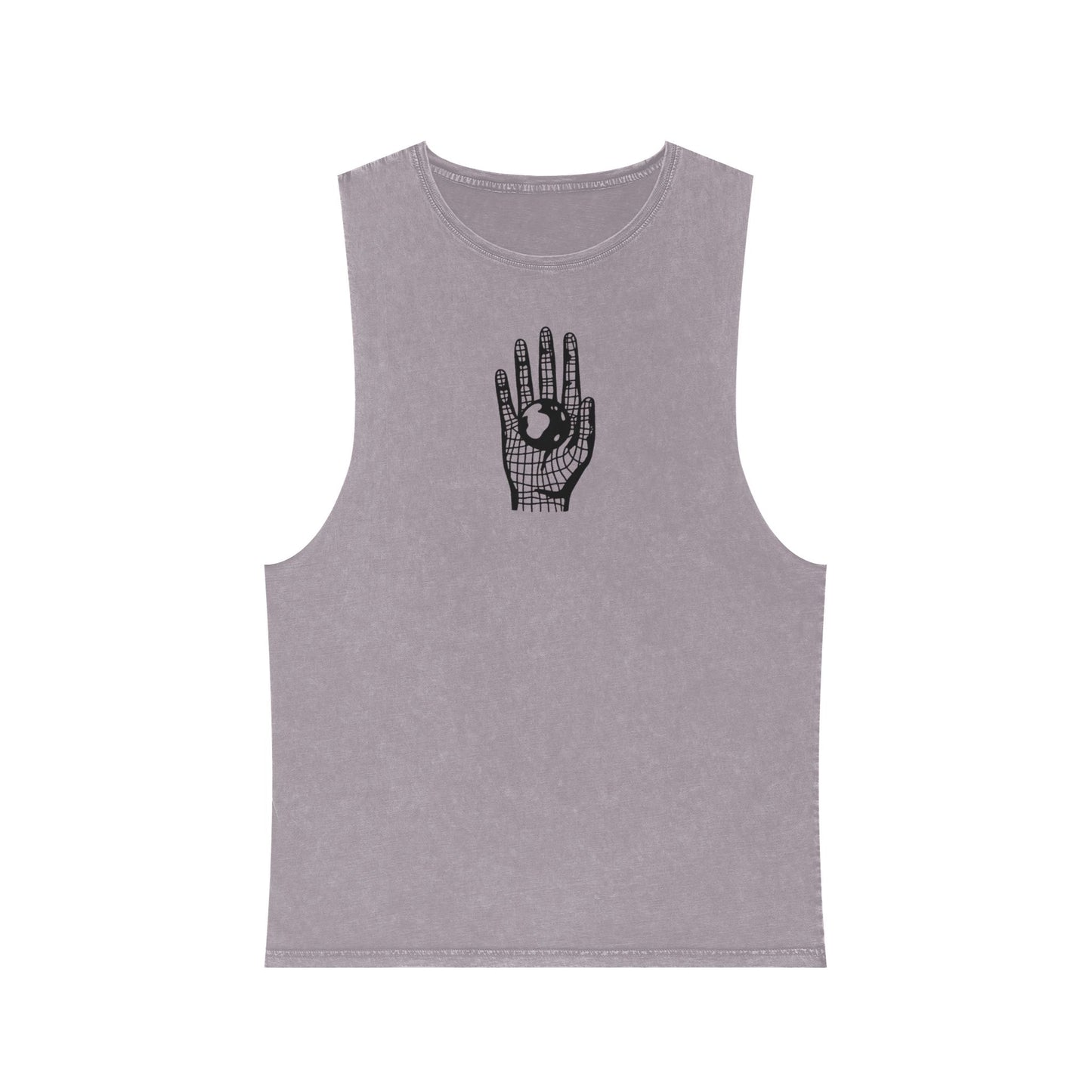 Different Culture - Tank Top - Stonewash Hand World Logo
