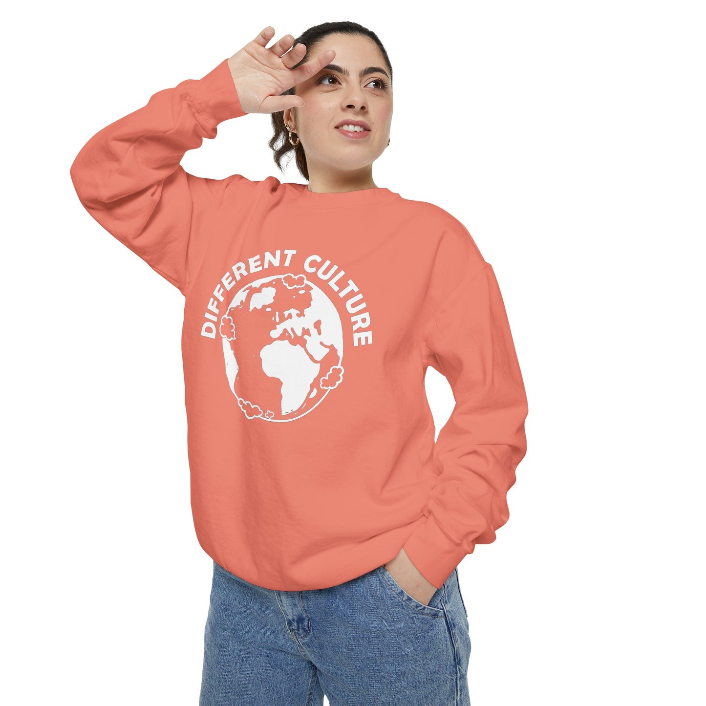 Different Culture - Sweatshirt - World Logo Garment-Dyed