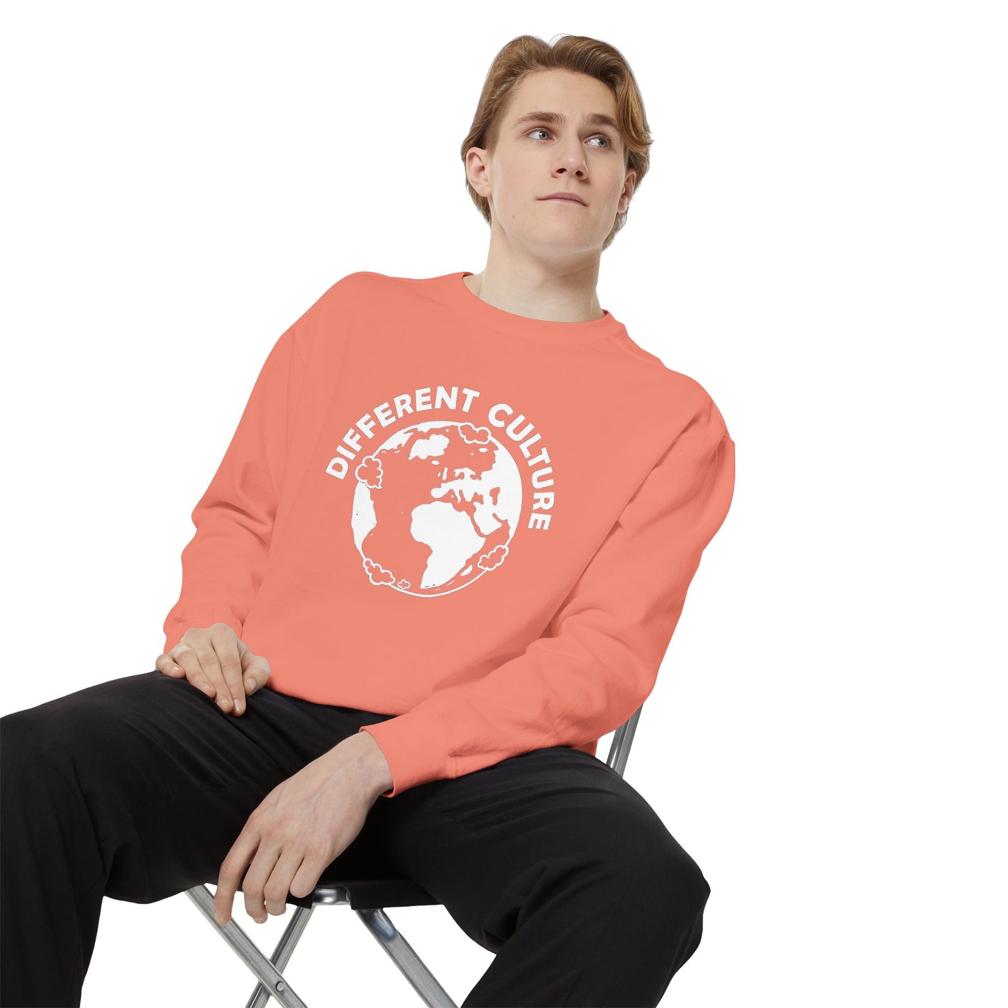 Different Culture - Sweatshirt - World Logo Garment-Dyed