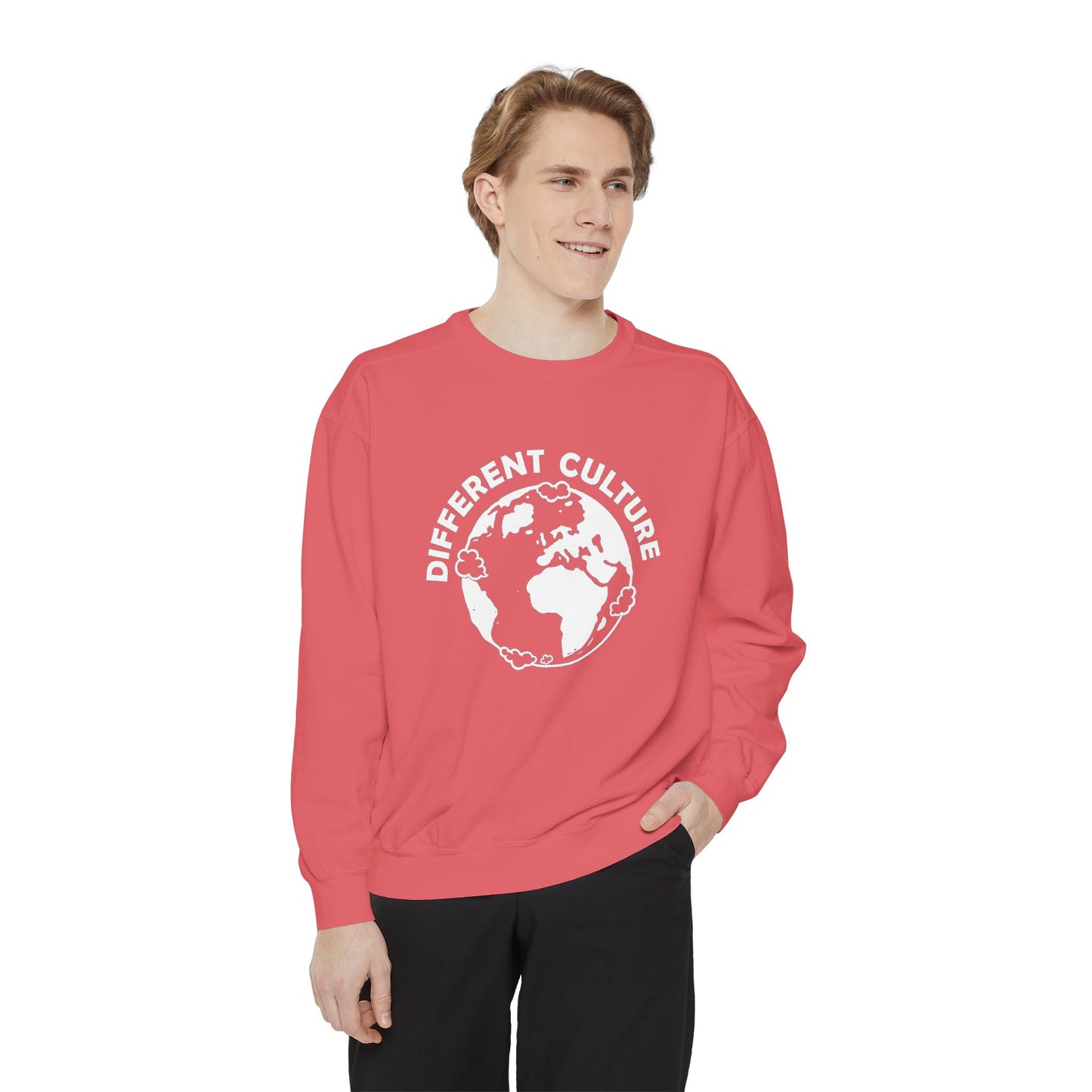 Different Culture - Sweatshirt - World Logo Garment-Dyed