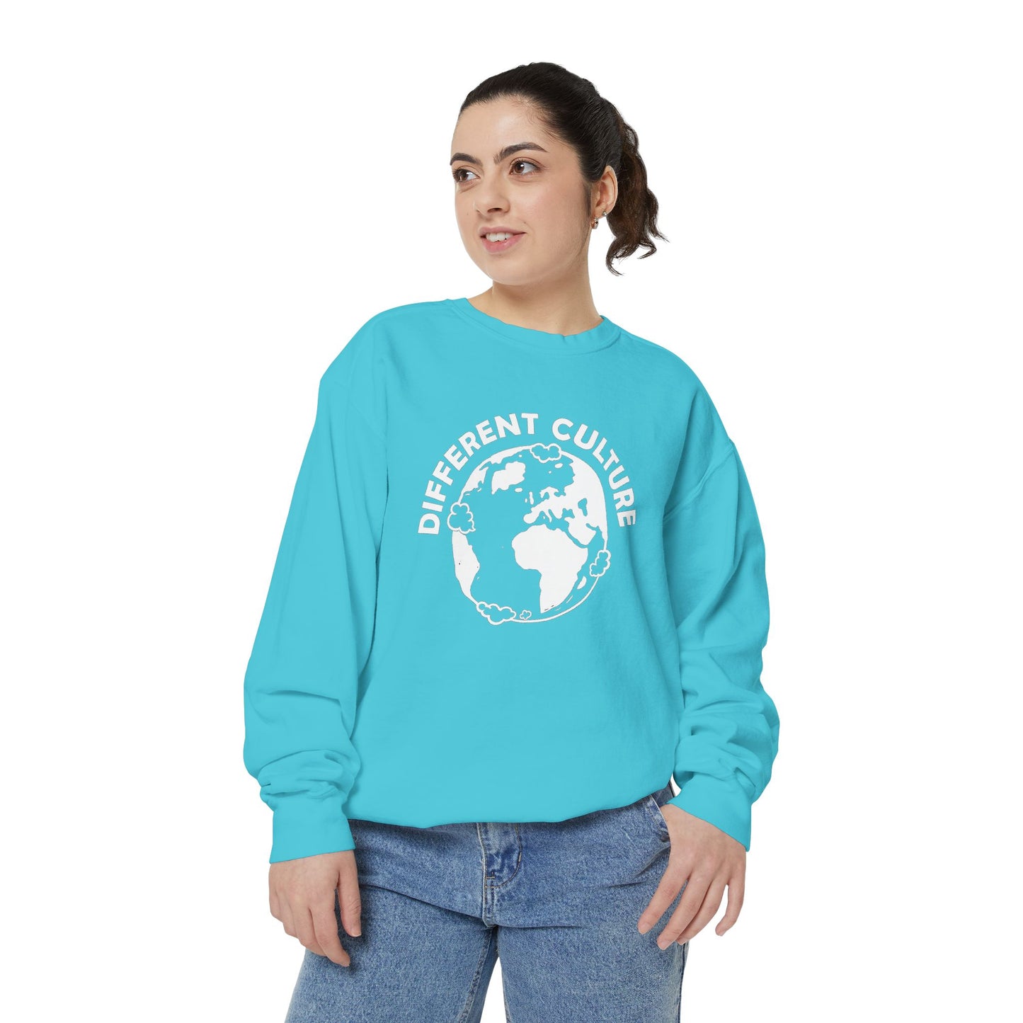 Different Culture - Sweatshirt - World Logo Garment-Dyed