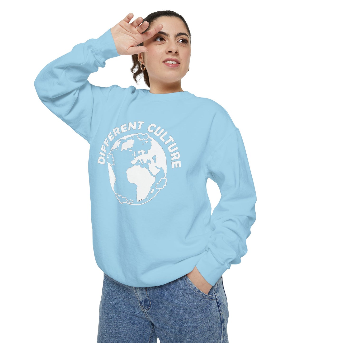 Different Culture - Sweatshirt - World Logo Garment-Dyed