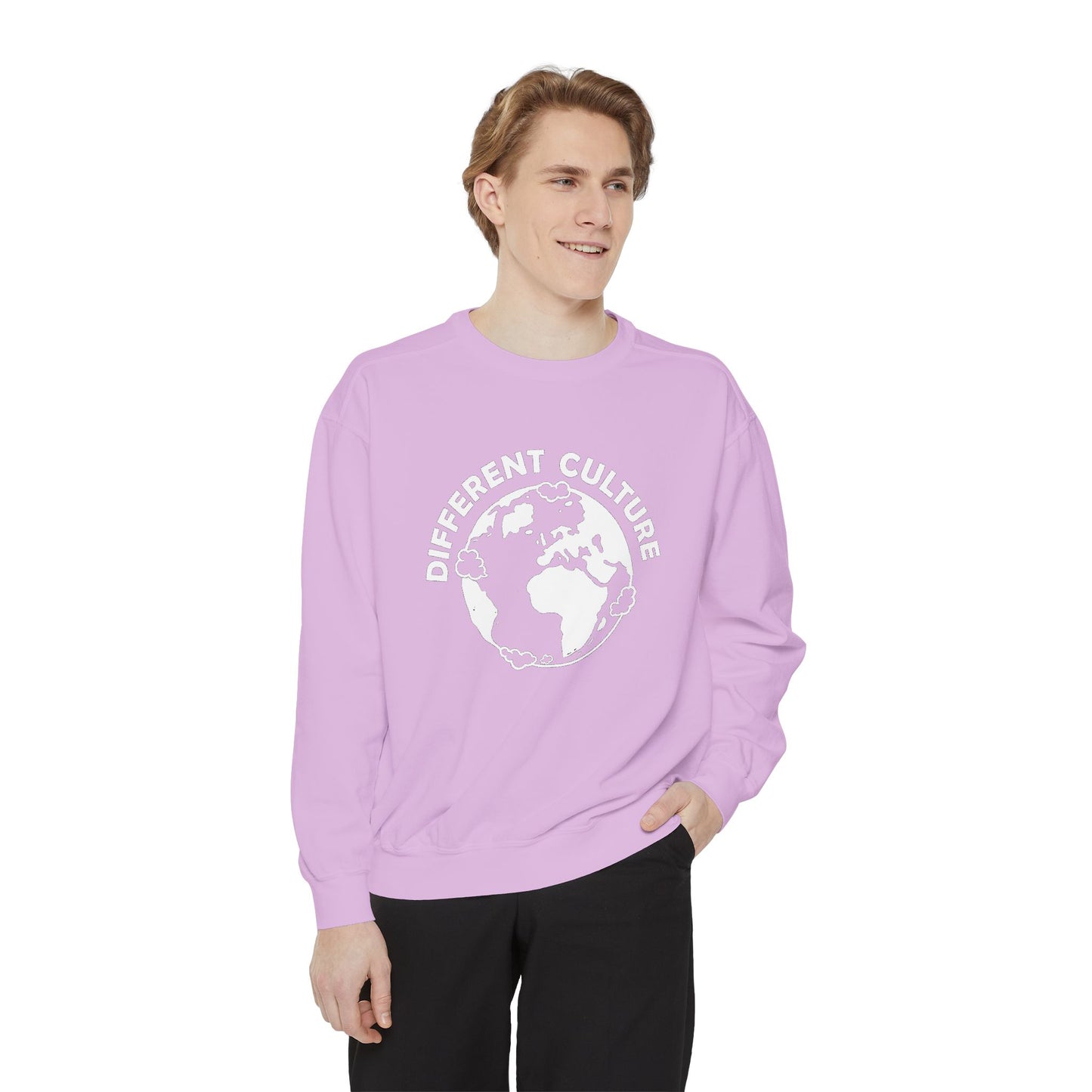 Different Culture - Sweatshirt - World Logo Garment-Dyed