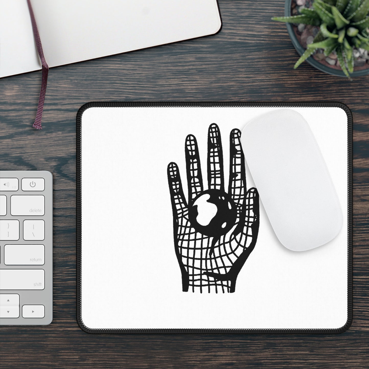 Different Culture - Gaming Mouse Pad - Hand World Logo