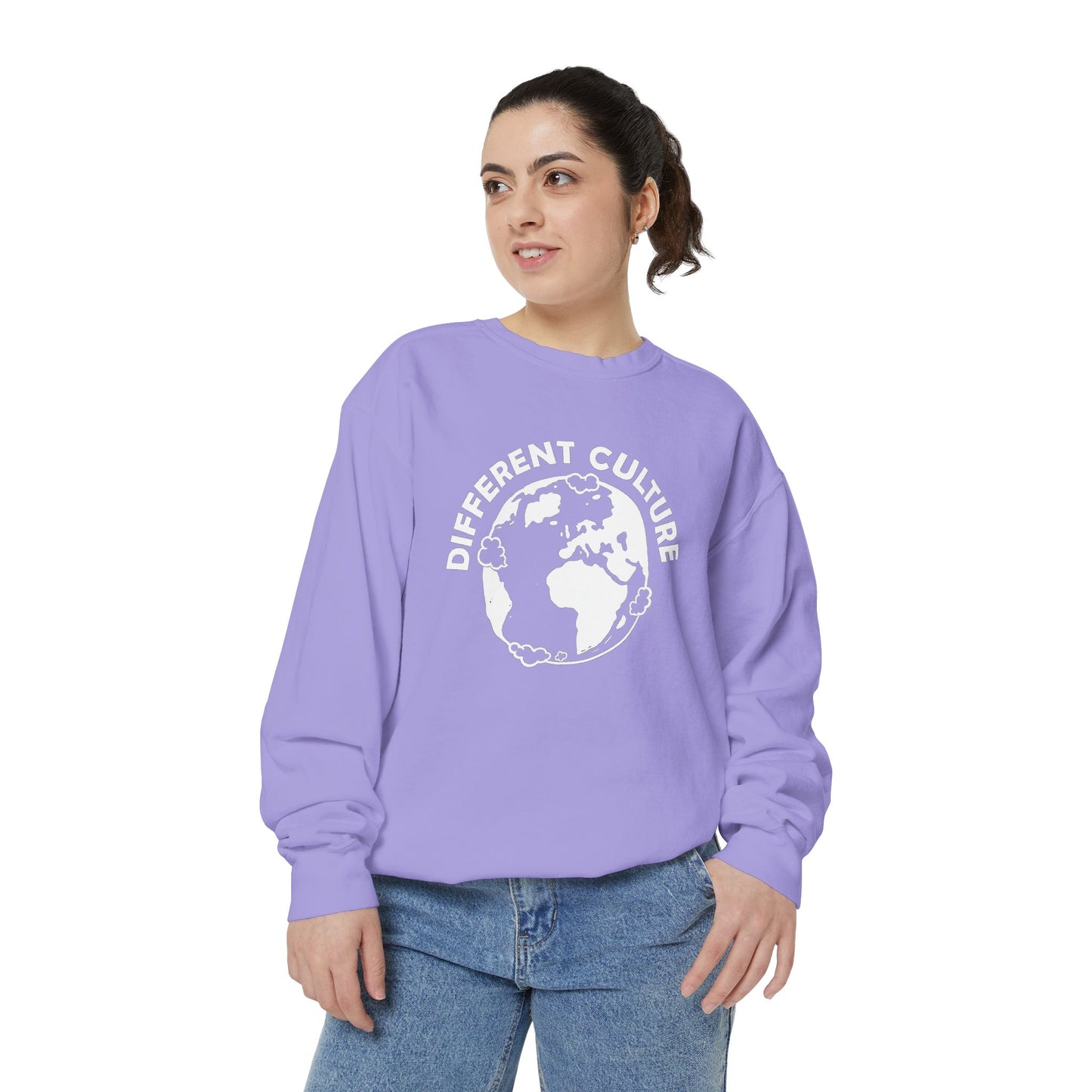 Different Culture - Sweatshirt - World Logo Garment-Dyed