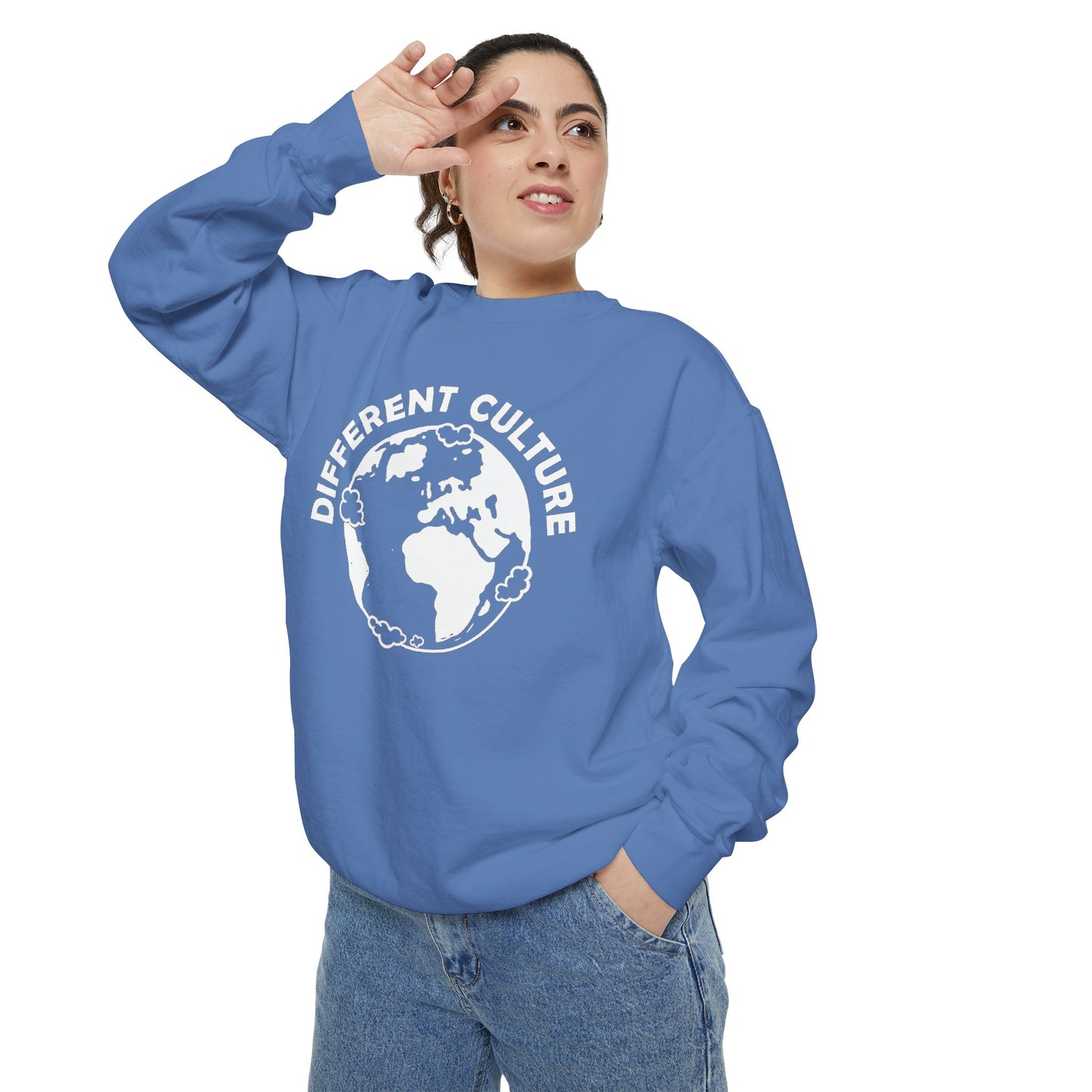Different Culture - Sweatshirt - World Logo Garment-Dyed