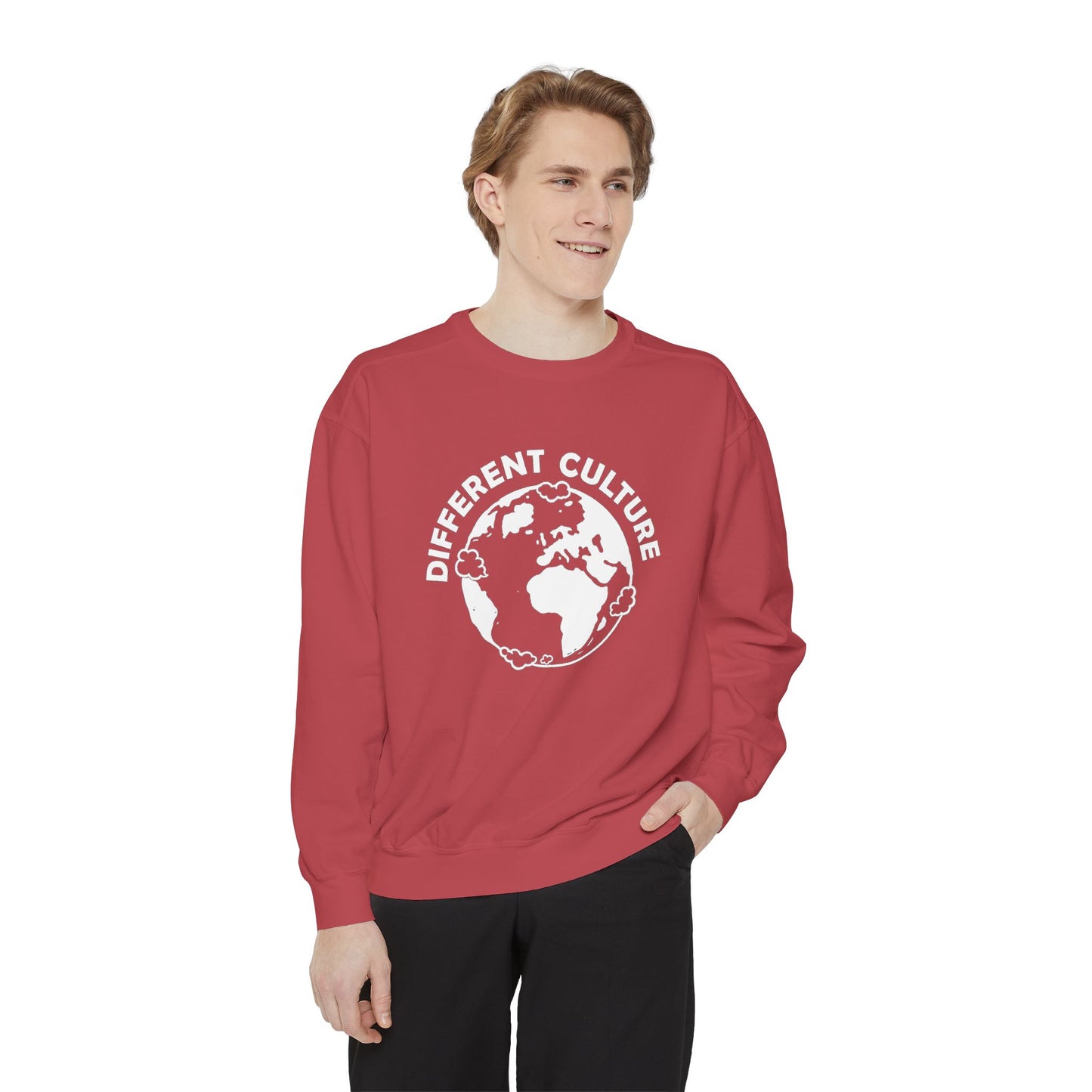 Different Culture - Sweatshirt - World Logo Garment-Dyed