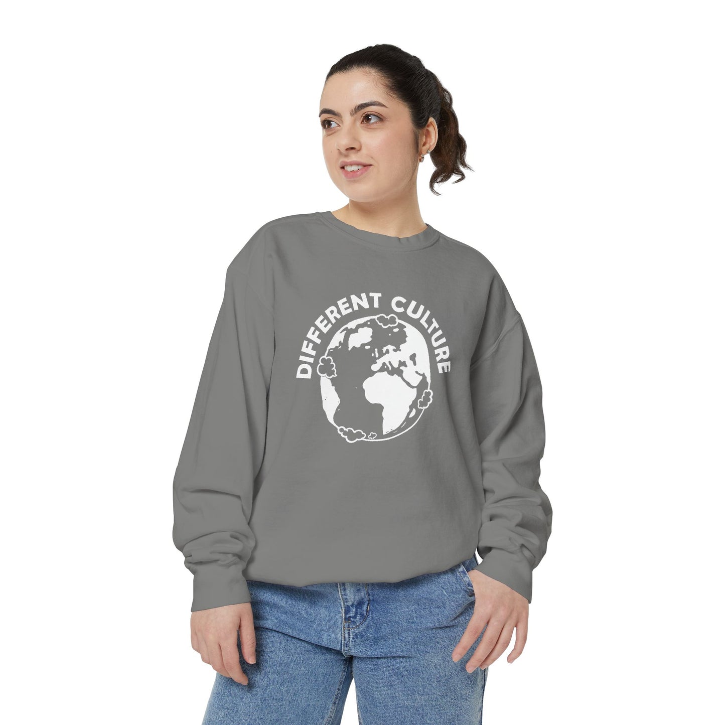 Different Culture - Sweatshirt - World Logo Garment-Dyed