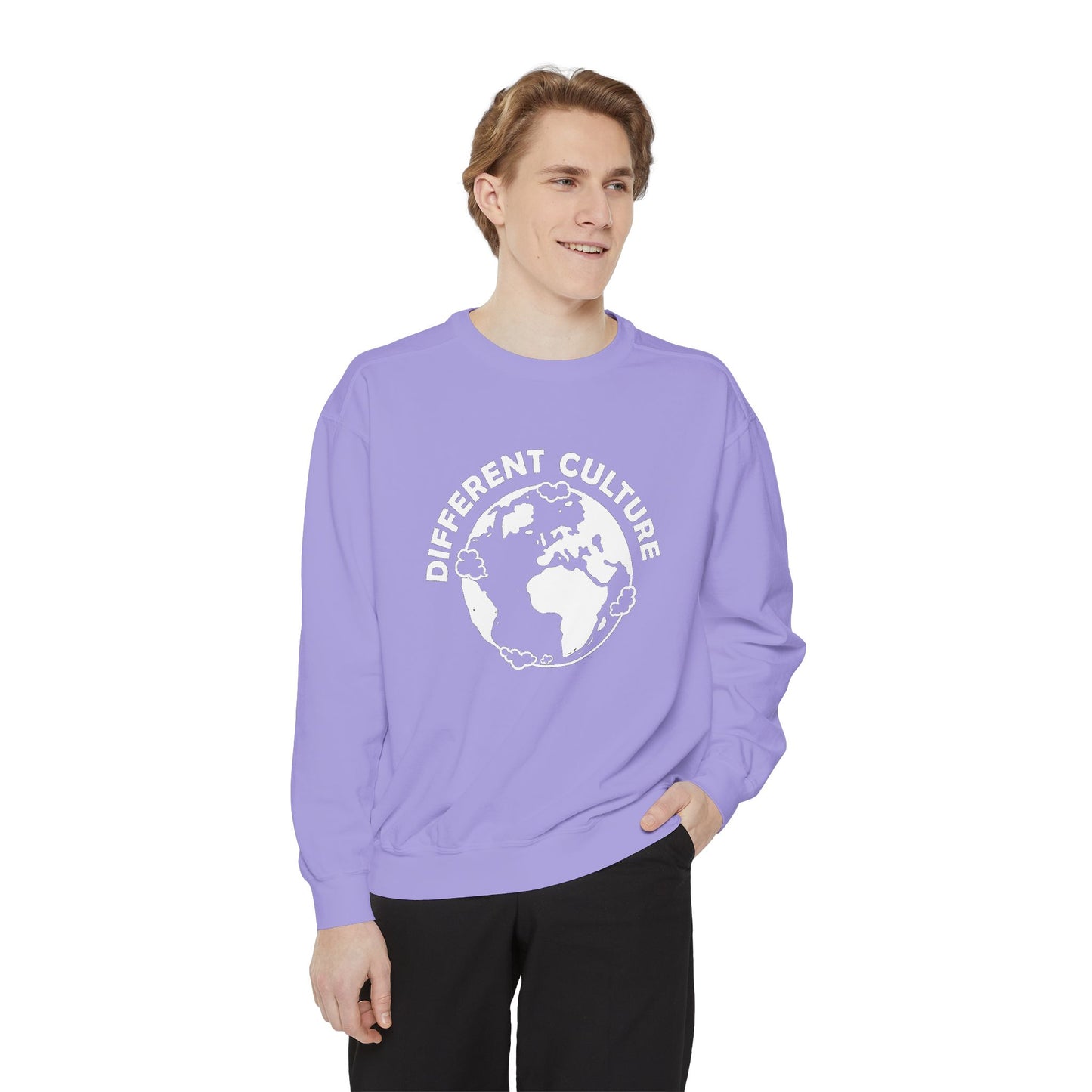 Different Culture - Sweatshirt - World Logo Garment-Dyed