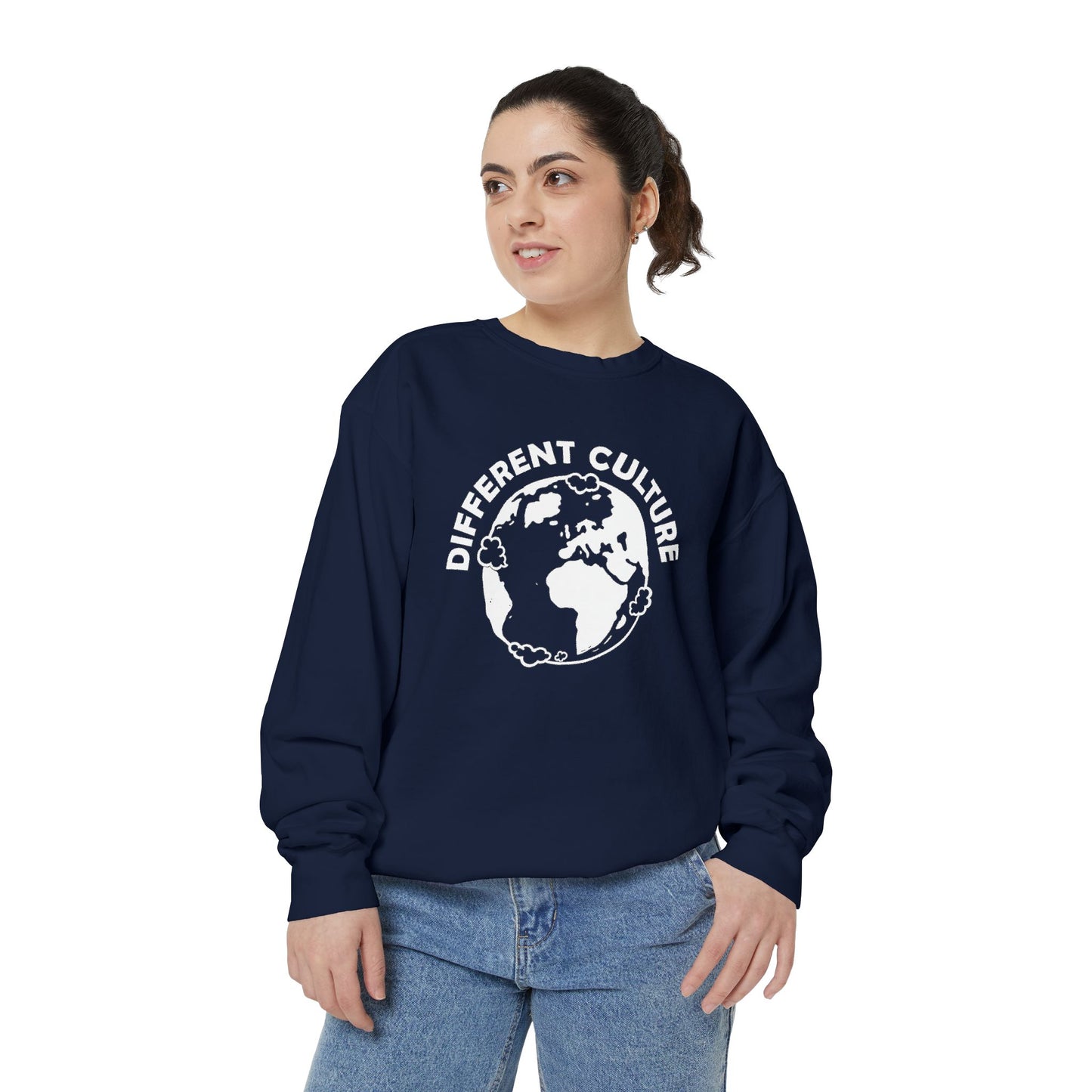 Different Culture - Sweatshirt - World Logo Garment-Dyed