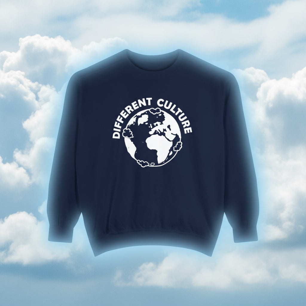 Different Culture - Sweatshirt - World Logo Garment-Dyed