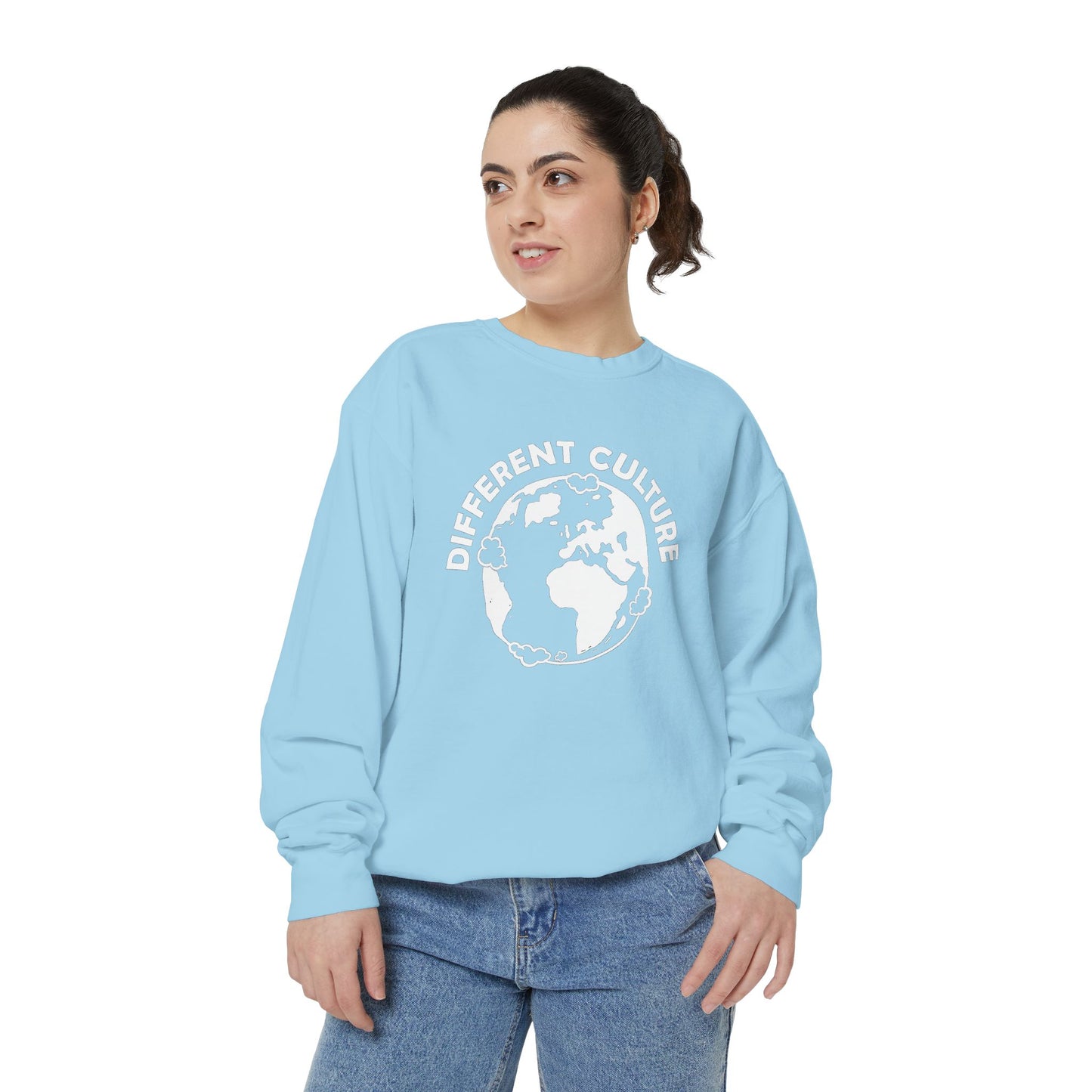 Different Culture - Sweatshirt - World Logo Garment-Dyed