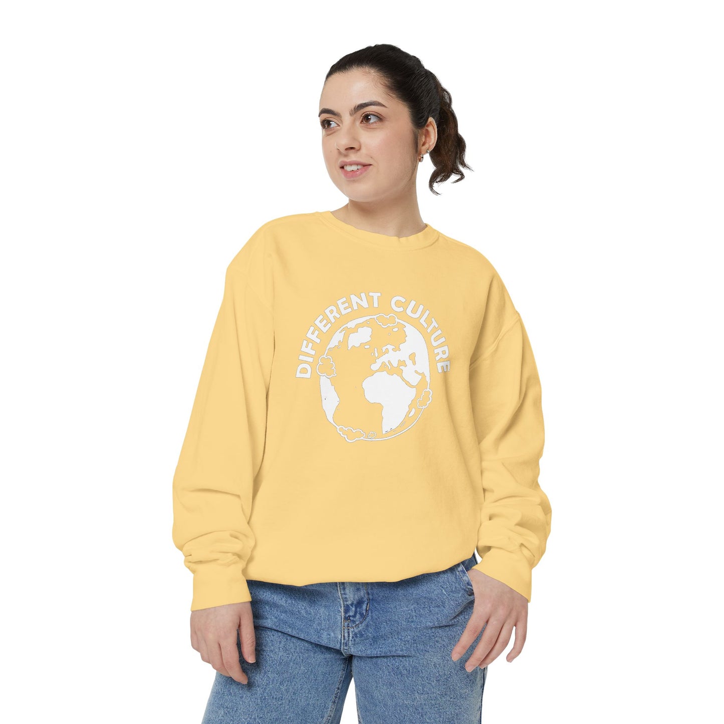 Different Culture - Sweatshirt - World Logo Garment-Dyed