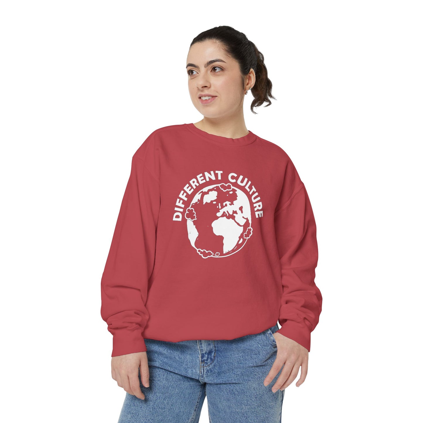 Different Culture - Sweatshirt - World Logo Garment-Dyed