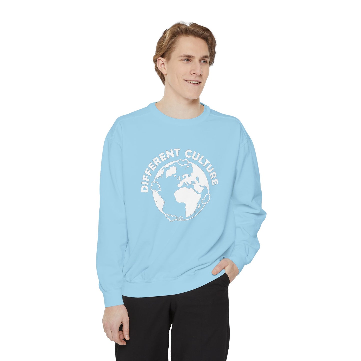 Different Culture - Sweatshirt - World Logo Garment-Dyed