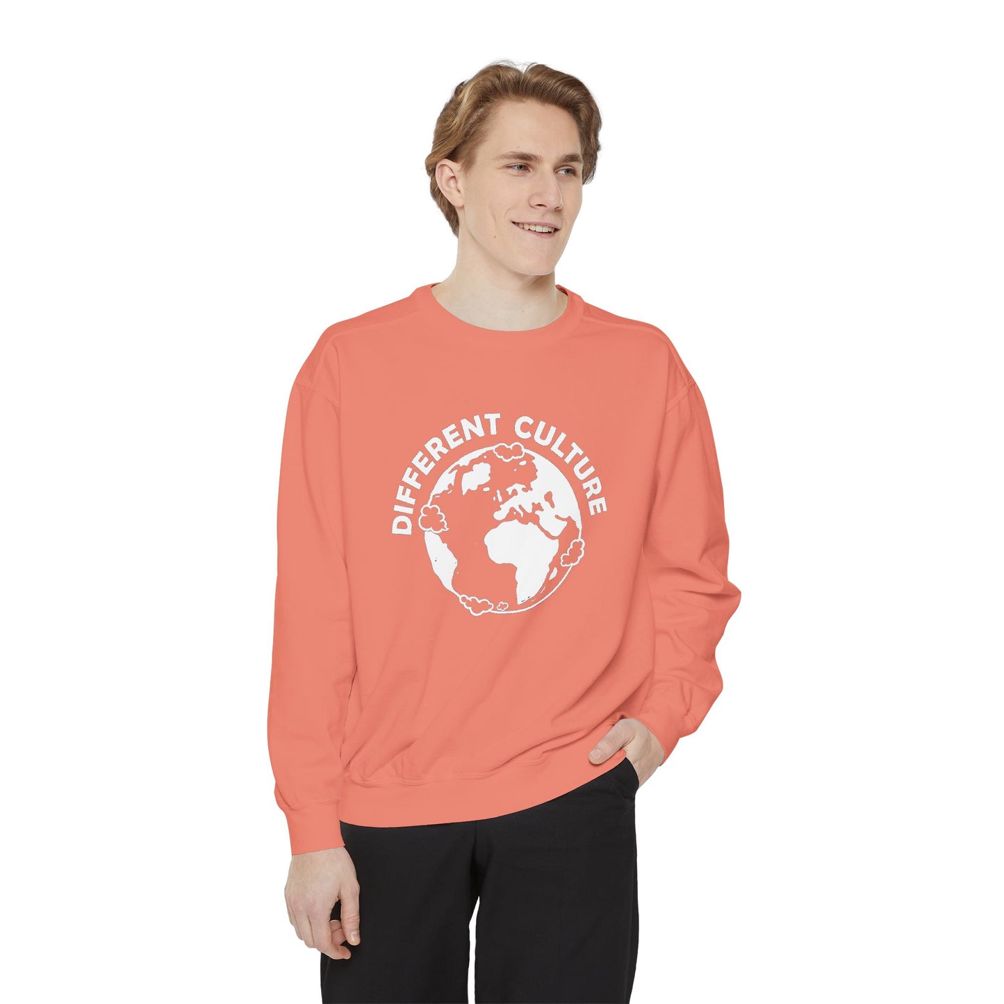 Different Culture - Sweatshirt - World Logo Garment-Dyed