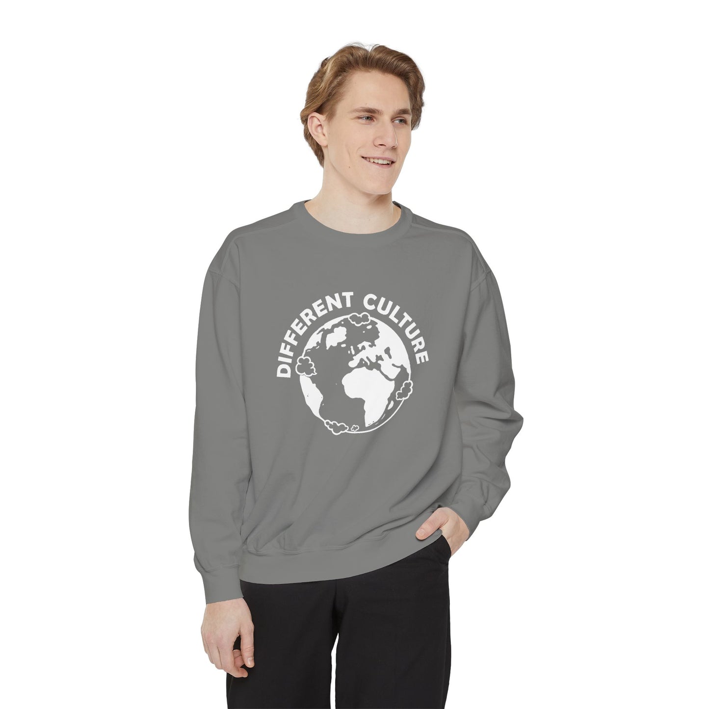 Different Culture - Sweatshirt - World Logo Garment-Dyed