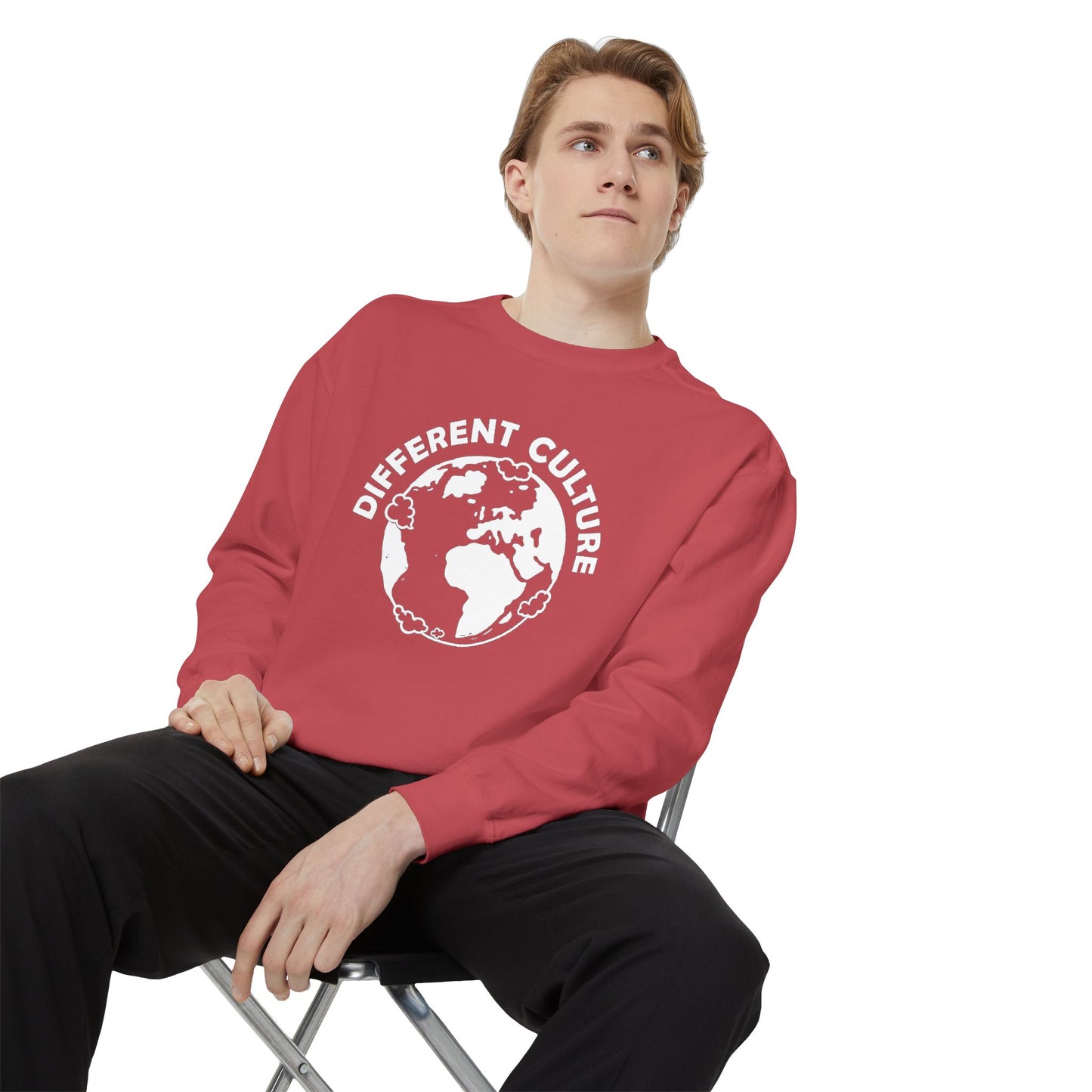 Different Culture - Sweatshirt - World Logo Garment-Dyed