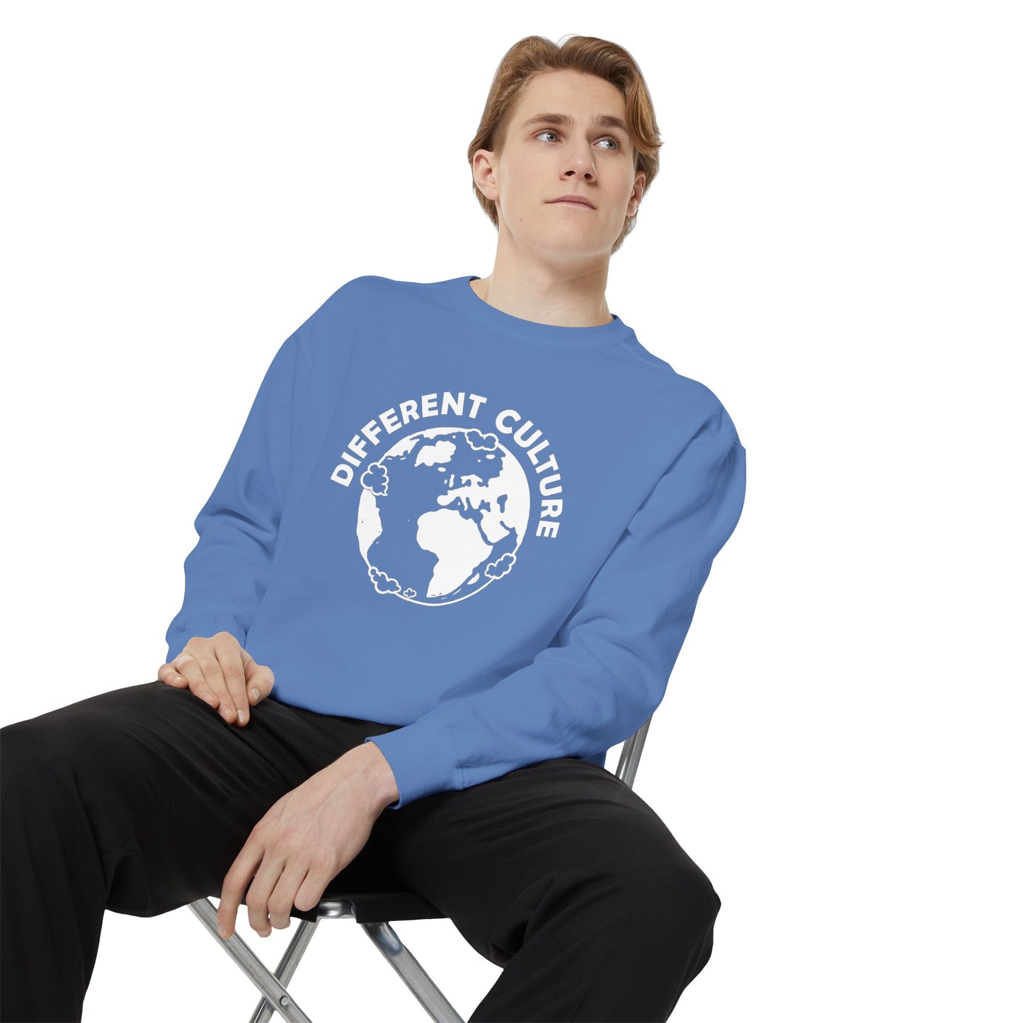 Different Culture - Sweatshirt - World Logo Garment-Dyed