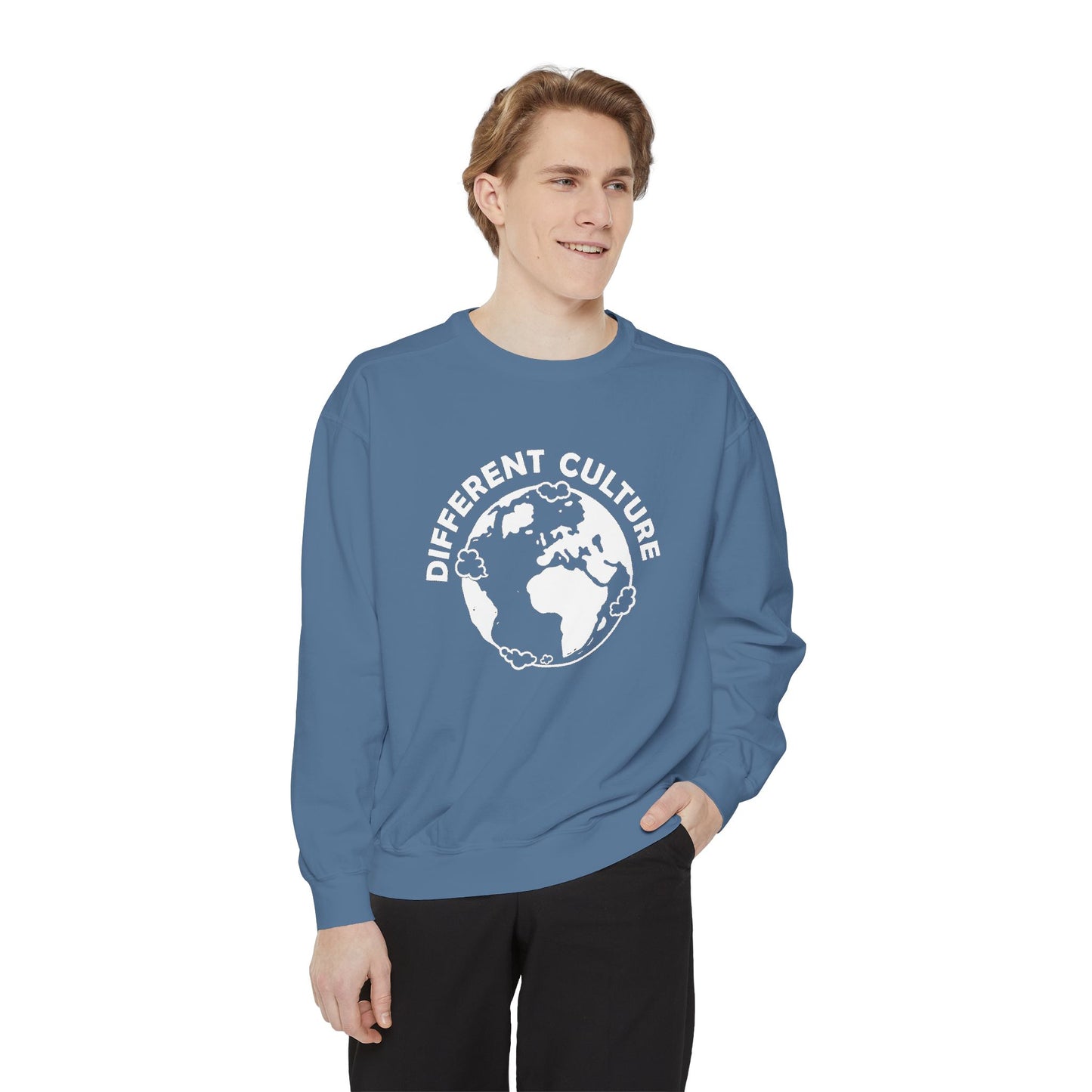 Different Culture - Sweatshirt - World Logo Garment-Dyed