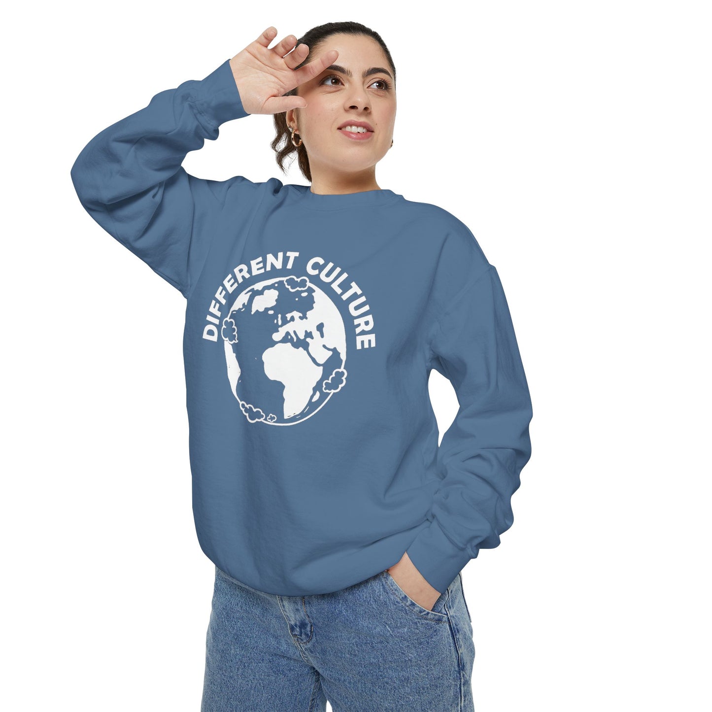 Different Culture - Sweatshirt - World Logo Garment-Dyed