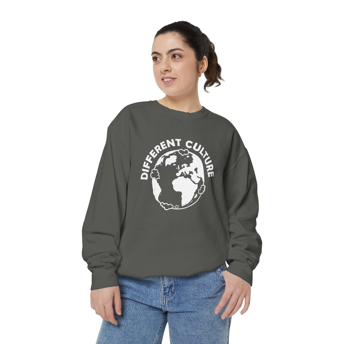 Different Culture - Sweatshirt - World Logo Garment-Dyed