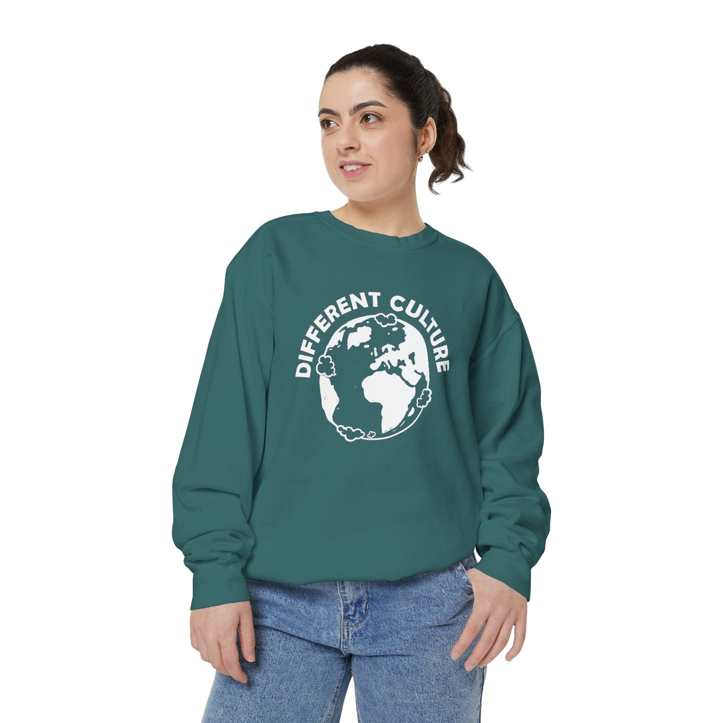 Different Culture - Sweatshirt - World Logo Garment-Dyed