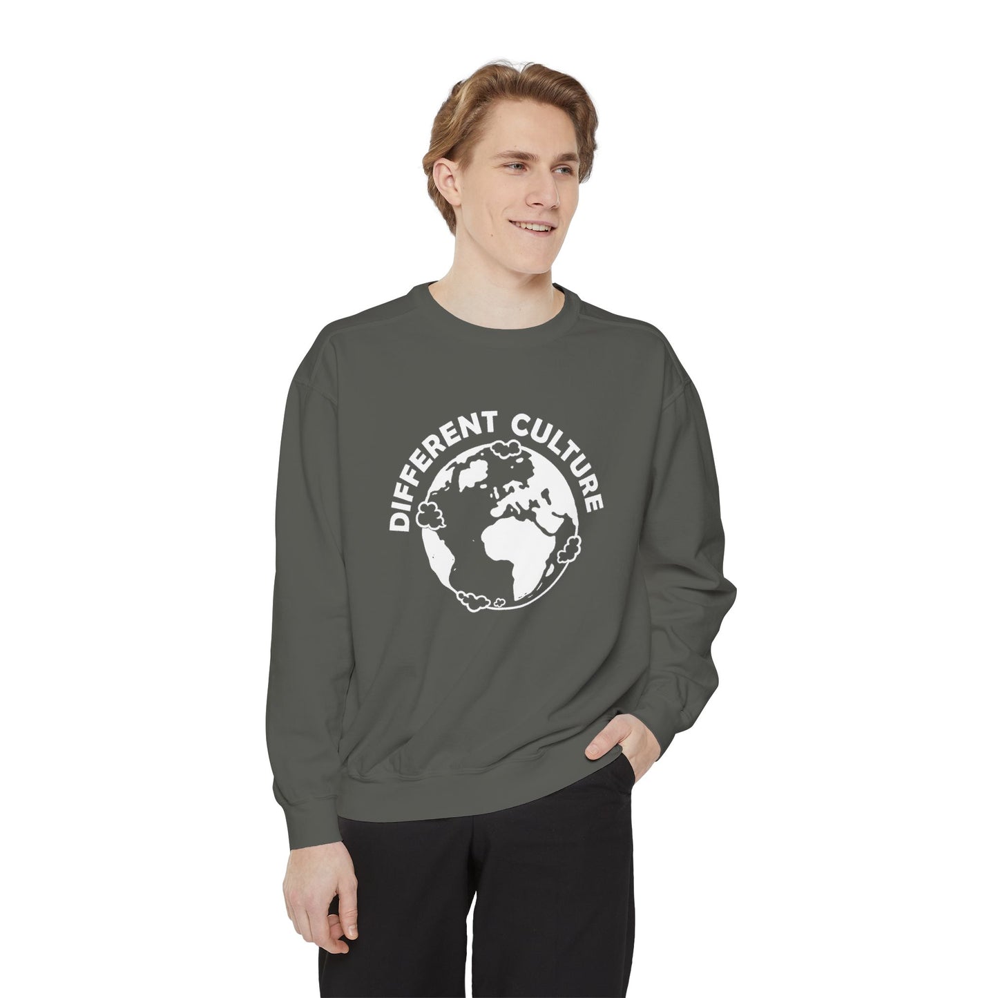 Different Culture - Sweatshirt - World Logo Garment-Dyed