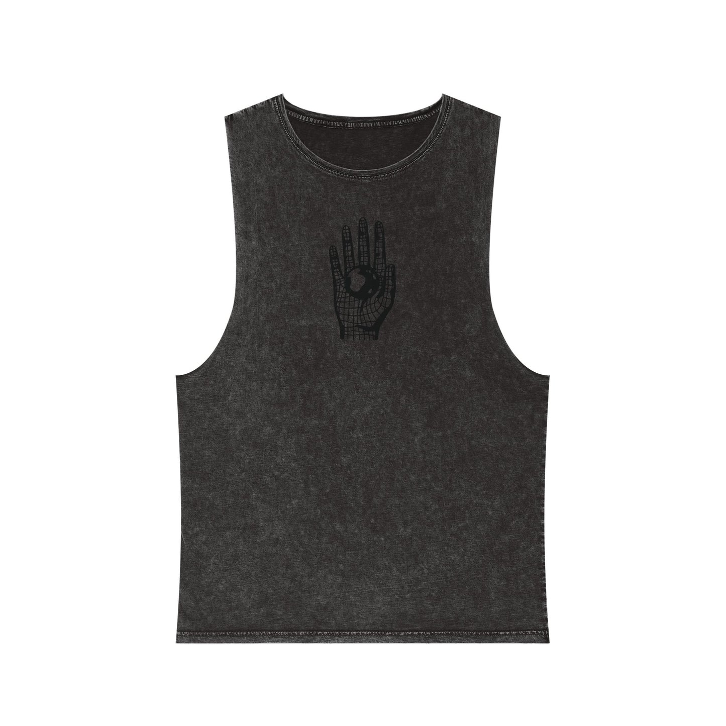 Different Culture - Tank Top - Stonewash Hand World Logo