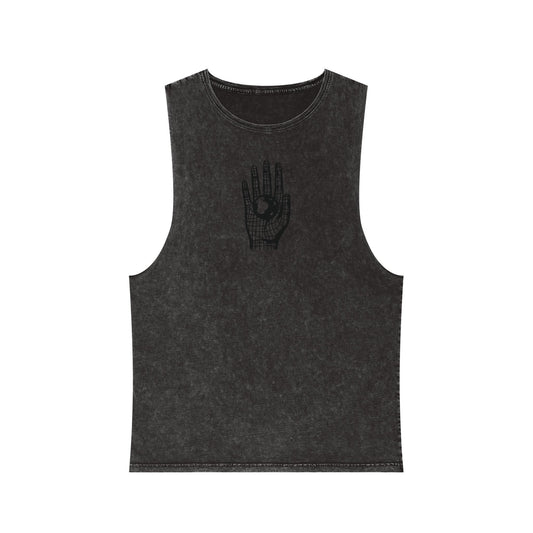 Different Culture - Tank Top - Stonewash Hand World Logo
