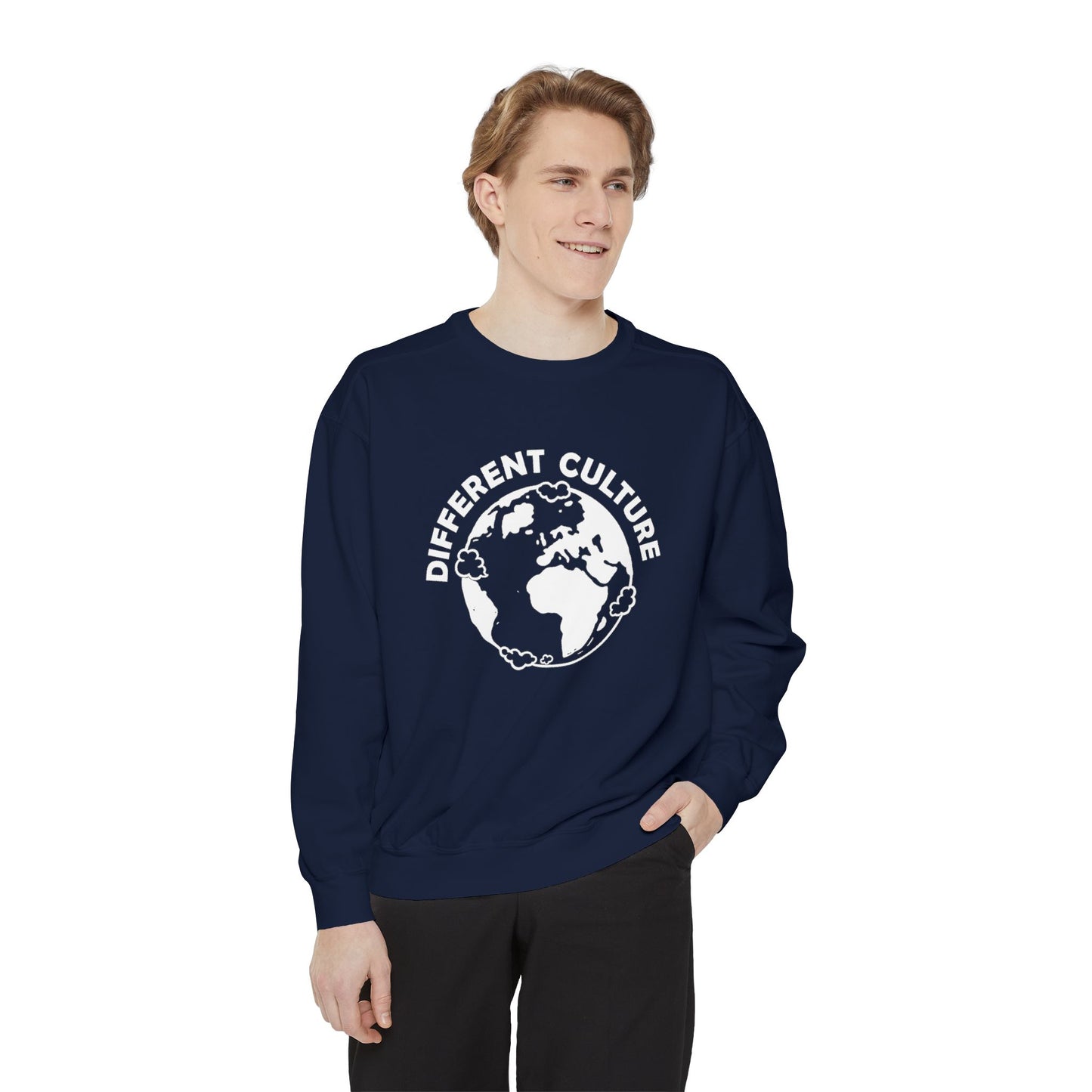 Different Culture - Sweatshirt - World Logo Garment-Dyed